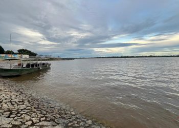 Nível do rio Branco sobe após chuvas e atinge cota de inundação em Caracaraí, no Sul de Roraima